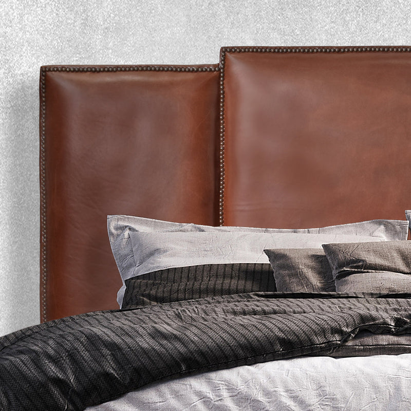 Luton Vintage Leather Bedhead-Dovetailed &amp; Doublestitched