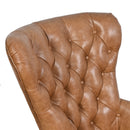 Maddox Caramel Leather Desk Chair-Dovetailed &amp; Doublestitched
