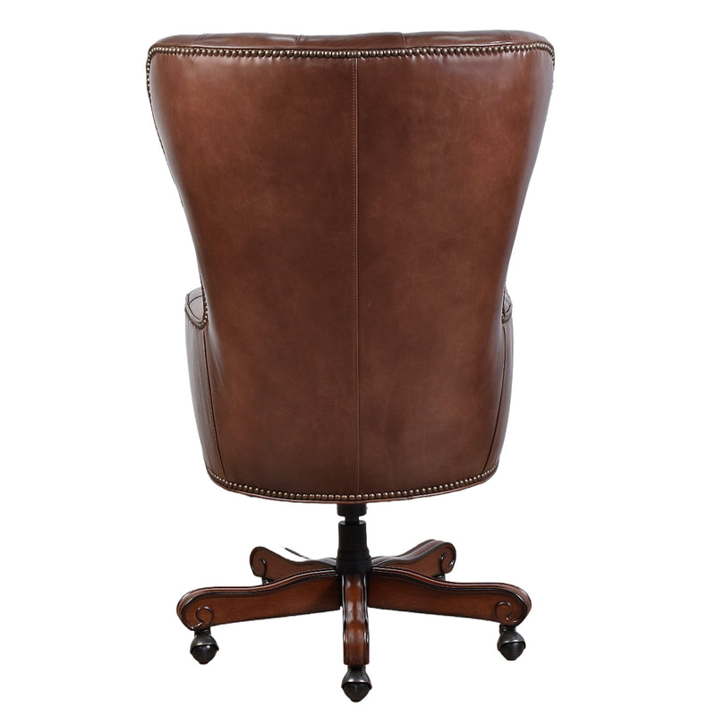 Maddox Leather Desk Chair-Dovetailed &amp; Doublestitched