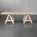 Manor Sawhorse Coffee Table-Dovetailed &amp; Doublestitched