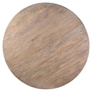 Martina 1.5m Reclaimed Timber Round Dining Table-Dovetailed &amp; Doublestitched