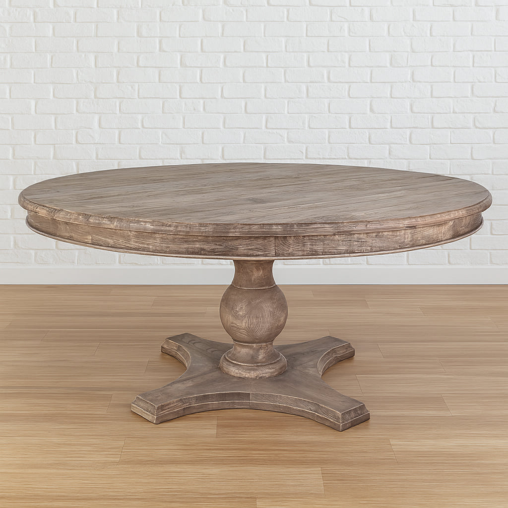 Martina 1.8m Reclaimed Timber Round Dining Table