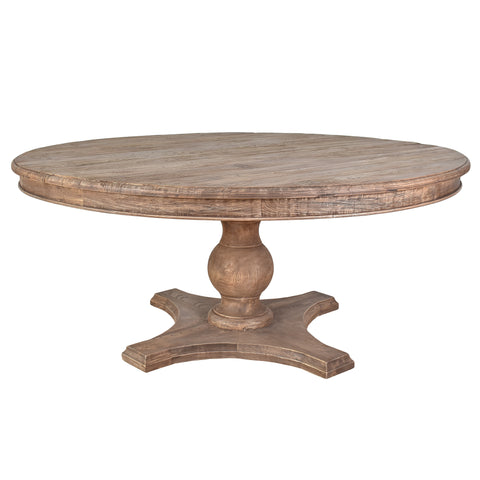 Martina 1.8m Reclaimed Timber Round Dining Table