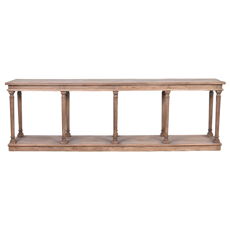 Martinus Recycled Timber Console-Dovetailed &amp; Doublestitched