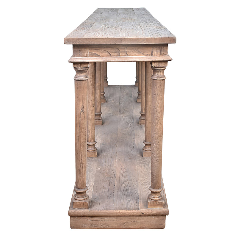 Martinus Recycled Timber Console-Dovetailed &amp; Doublestitched