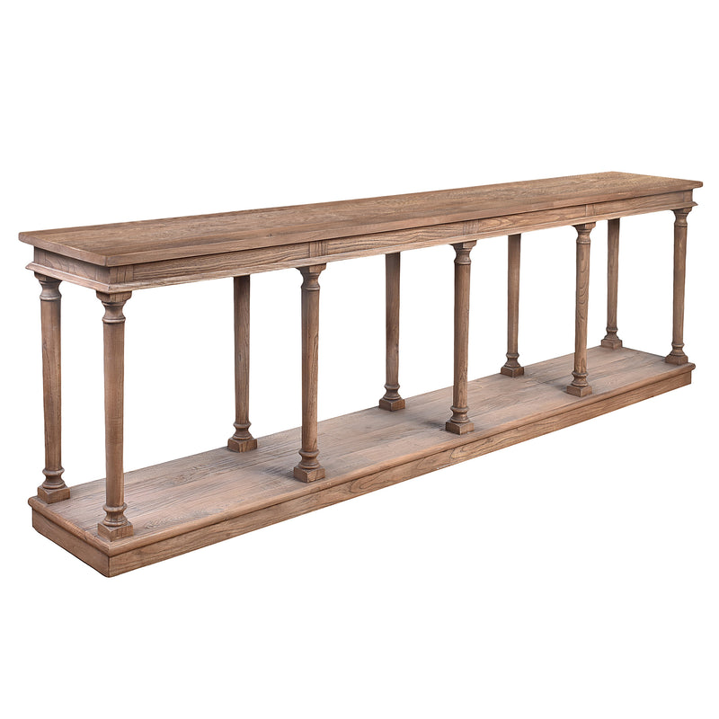 Martinus Recycled Timber Console-Dovetailed &amp; Doublestitched