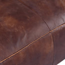 Mateo Brown Leather 4 Seater Sofa-Dovetailed &amp; Doublestitched