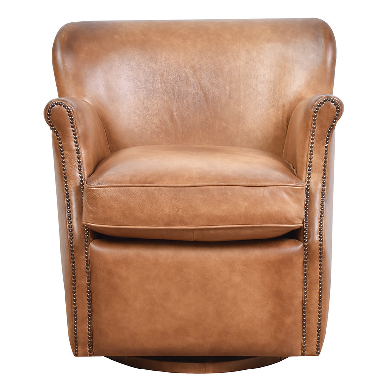 Mateo Professor Leather Swivel Chair-Dovetailed &amp; Doublestitched