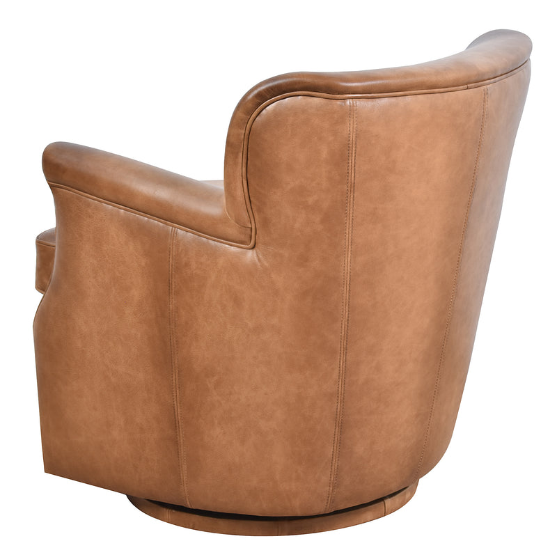 Mateo Professor Leather Swivel Chair-Dovetailed &amp; Doublestitched