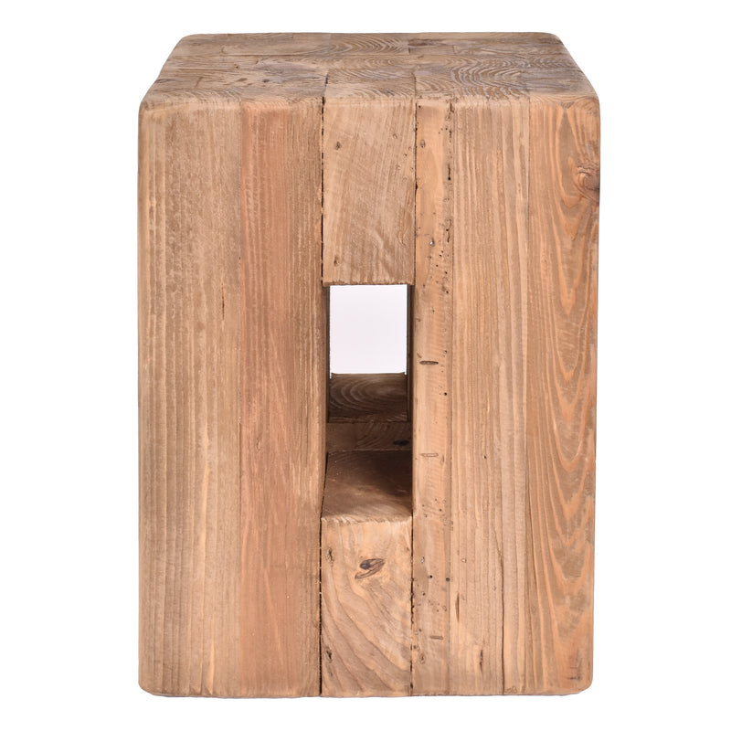 Maui Cube Stool-Dovetailed &amp; Doublestitched