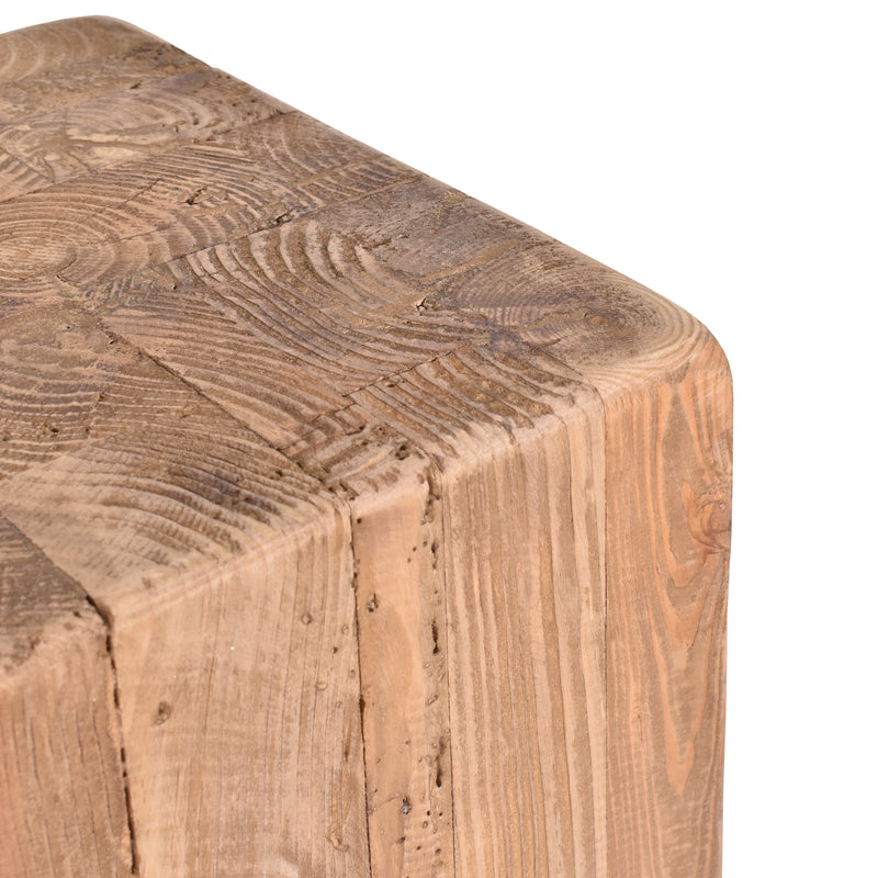 Maui Cube Stool-Dovetailed &amp; Doublestitched