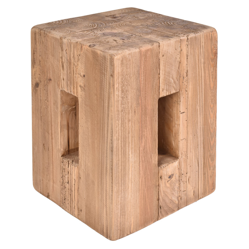 Maui Cube Stool-Dovetailed &amp; Doublestitched