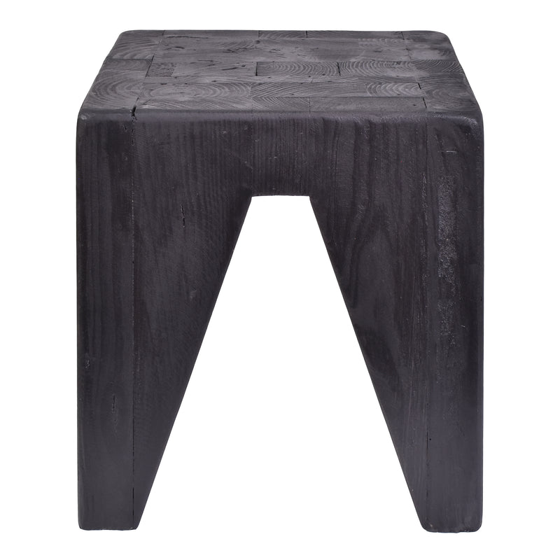 Maui Peg Stool in Black-Dovetailed &amp; Doublestitched