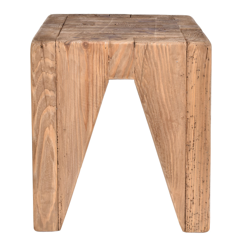 Maui Peg Stool in Natural-Dovetailed &amp; Doublestitched