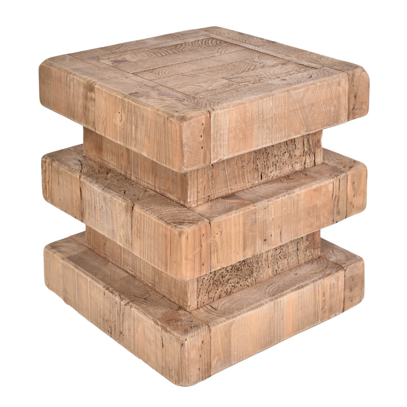 Maui Stump Stool-Dovetailed &amp; Doublestitched