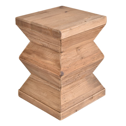 Maui Zig Zag Timber Stool
