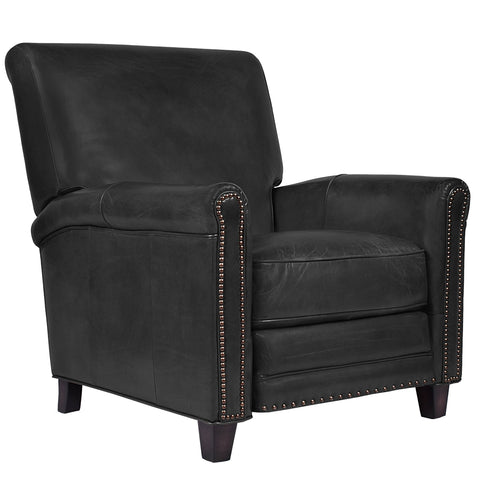 Maxwell Black Leather Recliner Chair