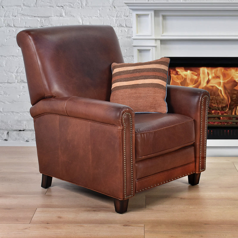 Maxwell Vintage Leather Recliner Chair-Dovetailed &amp; Doublestitched