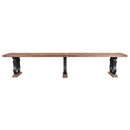 Michigan 2.4m French Iron Dining Bench Seat-Dovetailed &amp; Doublestitched