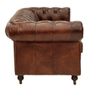 Monarch 3 Seater Vintage Leather Chesterfield Sofa-Dovetailed &amp; Doublestitched
