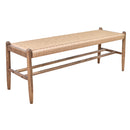 Montego Woven Bench-Dovetailed &amp; Doublestitched