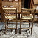 Montego Woven Counter Stool Pair-Dovetailed &amp; Doublestitched