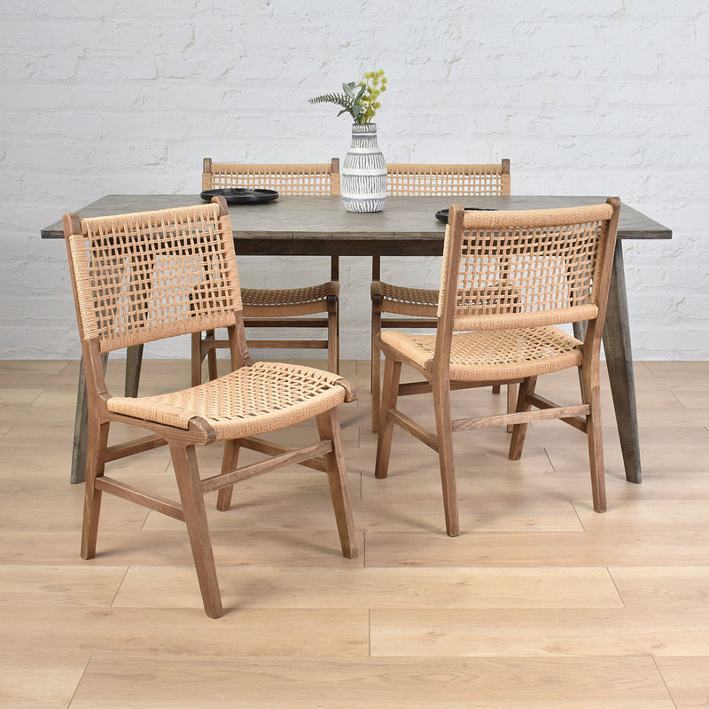 Montego Woven Dining Chair-Dovetailed &amp; Doublestitched