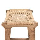 Montego Woven Kitchen Stool-Dovetailed &amp; Doublestitched
