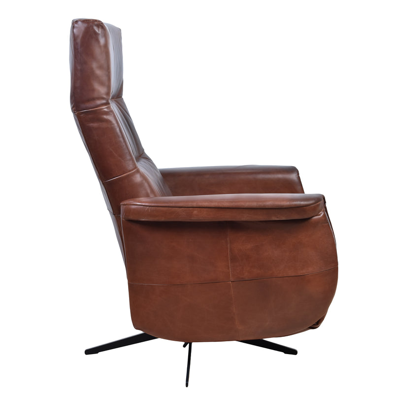 Morris Vintage Leather Electric Recliner Chair-Dovetailed &amp; Doublestitched