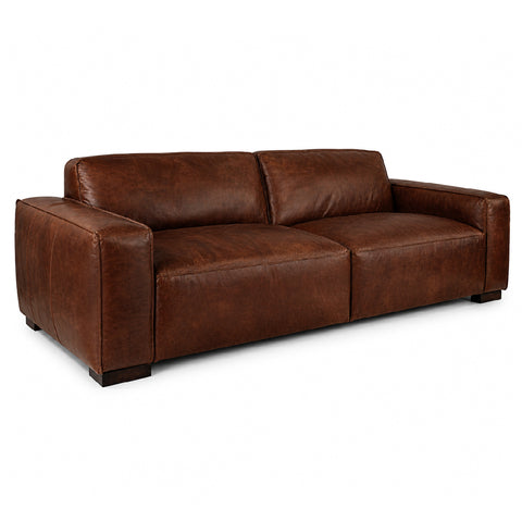 Mudec 3.5 Seater Vintage Leather Sofa