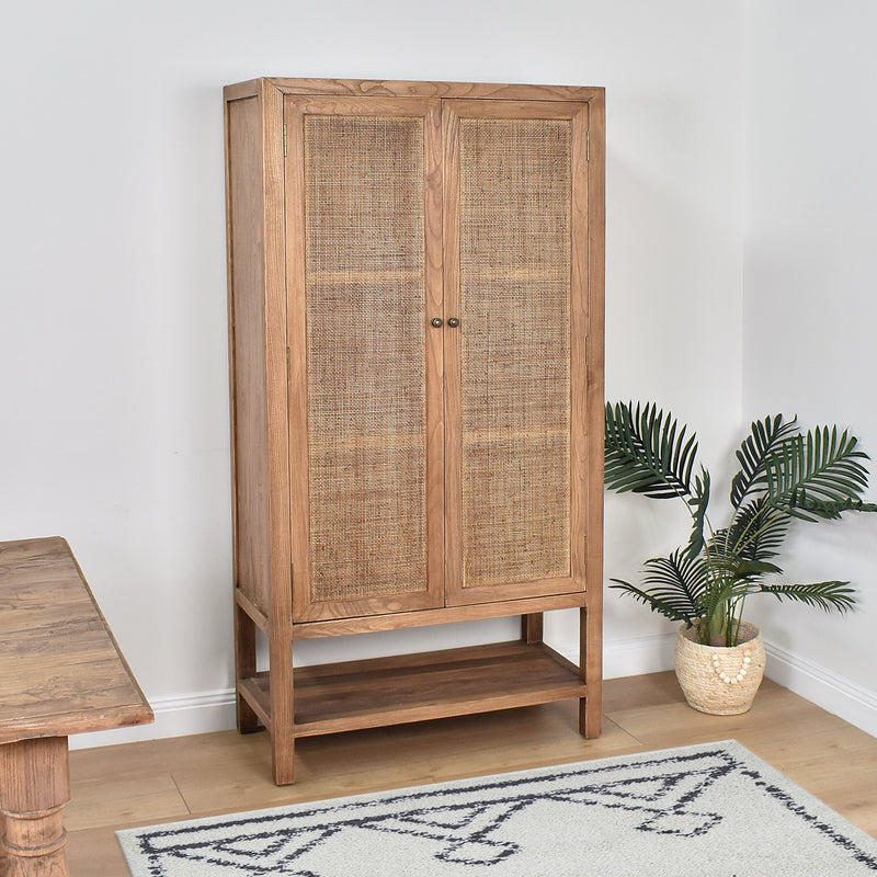 Natural Foreshore 2 Door Cabinet-Dovetailed &amp; Doublestitched