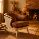Navigator Vintage Leather Armchair-Dovetailed &amp; Doublestitched