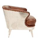 Navigator Vintage Leather Armchair-Dovetailed &amp; Doublestitched