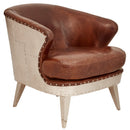 Navigator Vintage Leather Armchair-Dovetailed &amp; Doublestitched