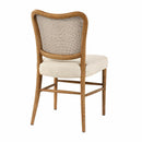Nicolas Rattan Back Dining Chair-Dovetailed &amp; Doublestitched