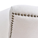 Nova Antique White Fabric Dining Chair White Wash-Dovetailed &amp; Doublestitched