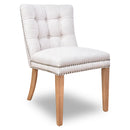 Nova Dove Grey Linen Dining Chair Briarsmoke-Dovetailed &amp; Doublestitched