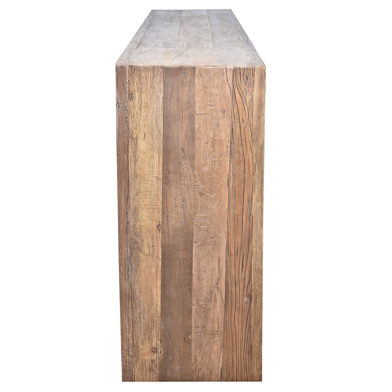 Octavius Recycled Timber Console-Dovetailed &amp; Doublestitched