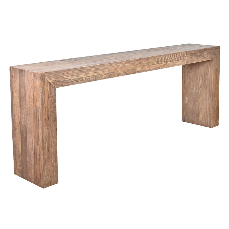 Octavius Recycled Timber Console-Dovetailed &amp; Doublestitched