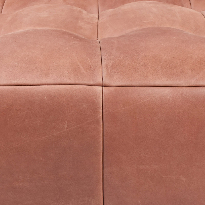 Okura 3 Seater Sofa In Chestnut-Dovetailed &amp; Doublestitched
