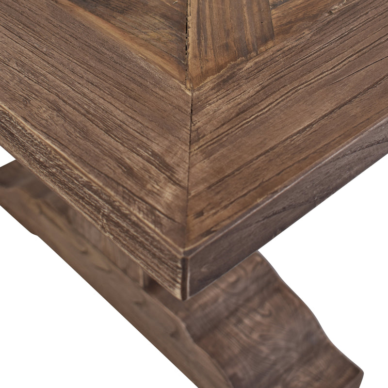 Old Elm 200cm Reclaimed Timber Dining Table-Dovetailed &amp; Doublestitched