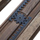 Old Elm Double Extension Dining Table - Plank Top-Dovetailed &amp; Doublestitched