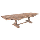 Old Elm Double Extension Dining Table-Dovetailed &amp; Doublestitched