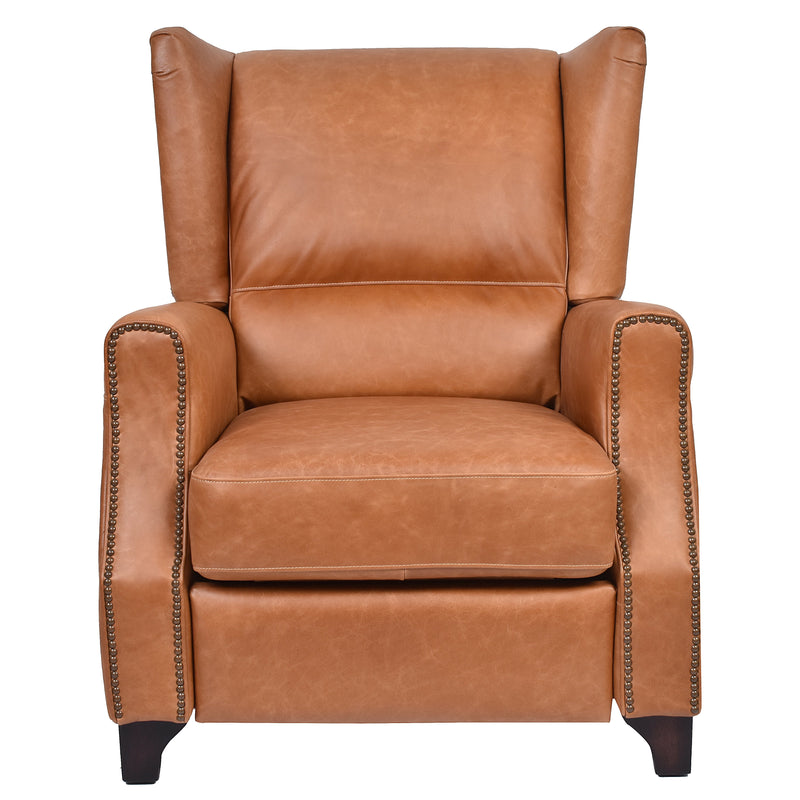 Opa Colombia Brown Leather Recliner Chair-Dovetailed &amp; Doublestitched