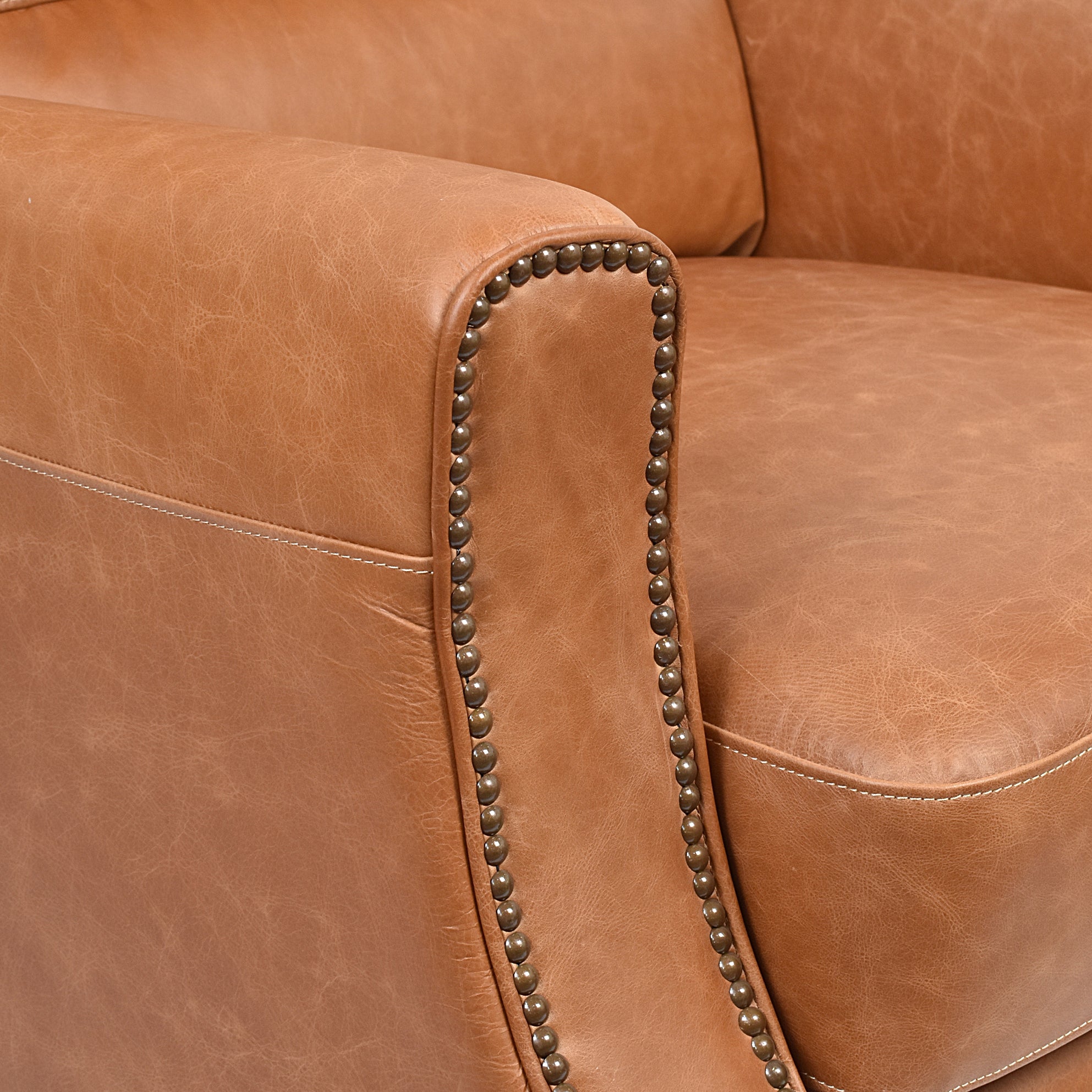 Irving leather online recliner