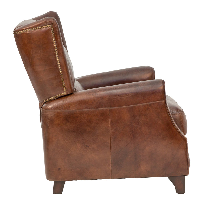 Opa Vintage Leather Recliner Chair-Dovetailed &amp; Doublestitched