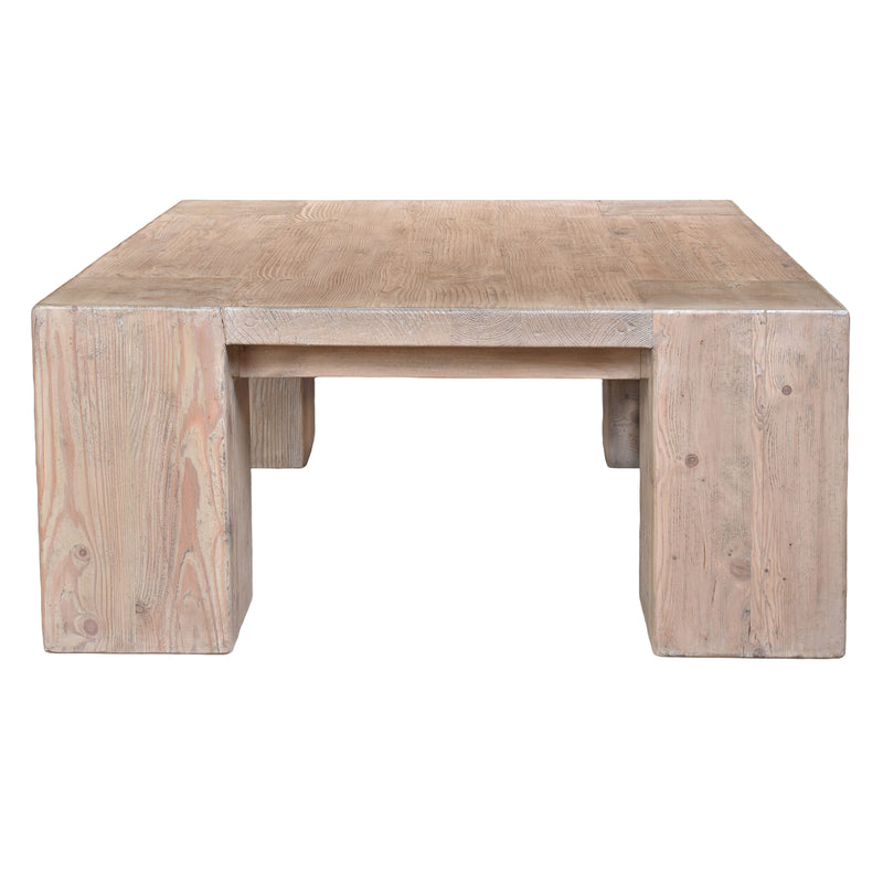 Outland Block Coffee Table-Dovetailed &amp; Doublestitched