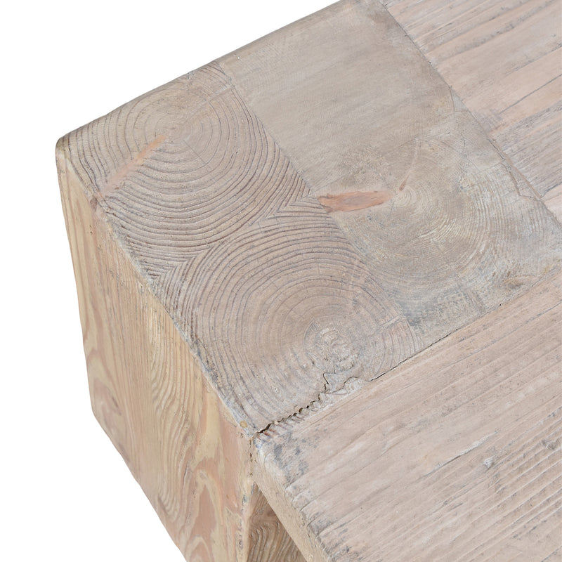 Outland Block Coffee Table-Dovetailed &amp; Doublestitched