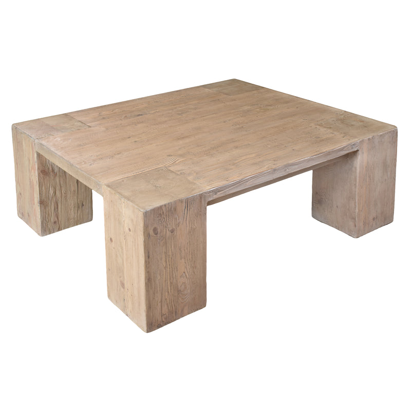 Outland Block Coffee Table-Dovetailed &amp; Doublestitched