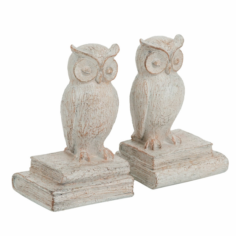 Owl Bookends (Set of 2)-Dovetailed &amp; Doublestitched